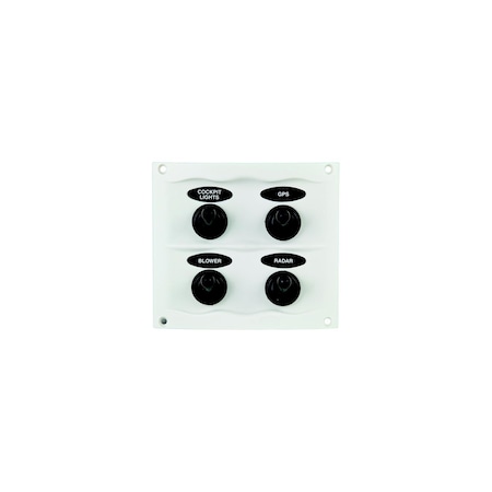 Marinco Waterproof Switch Panel 900-4WPW